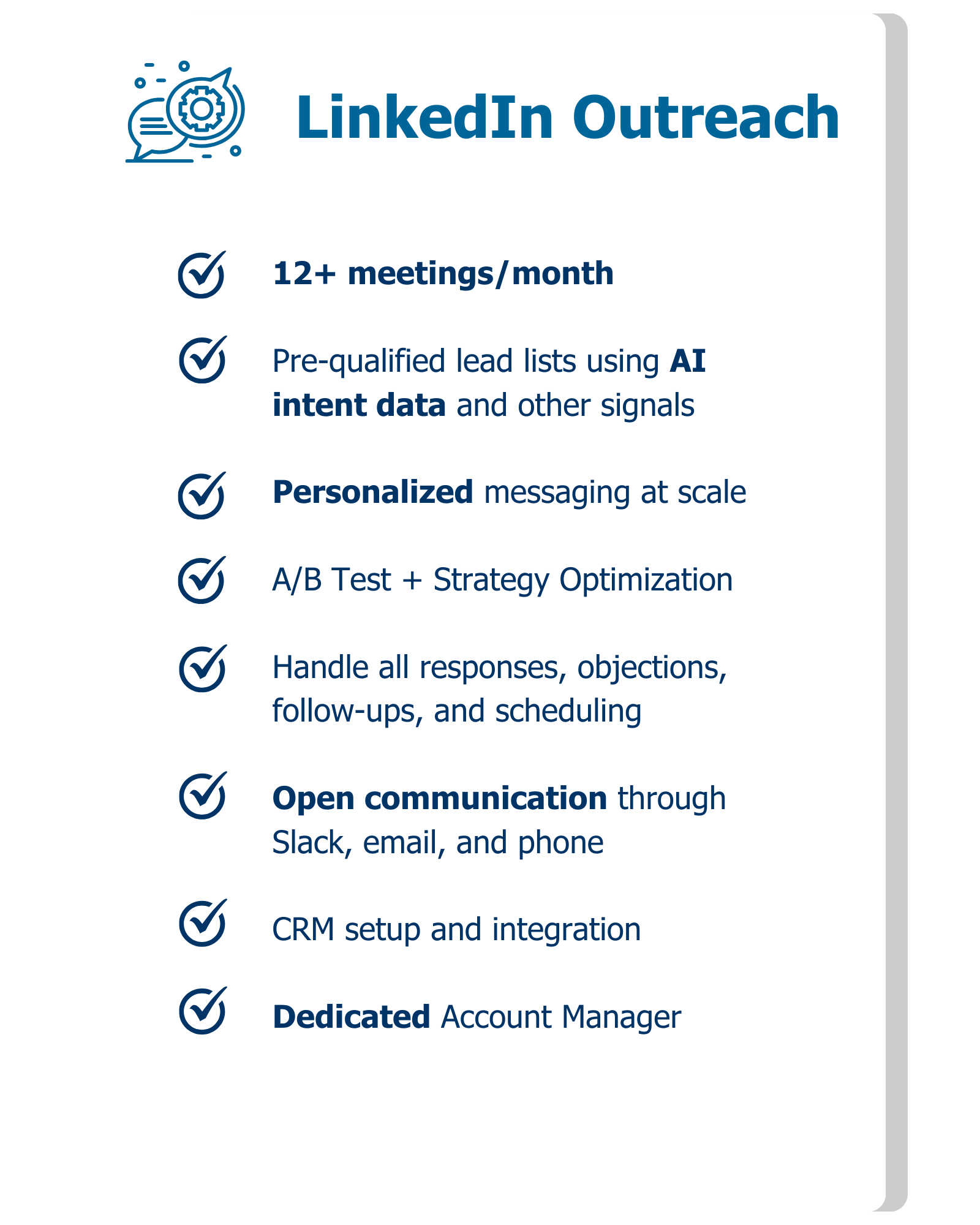 linkedin outreach service package